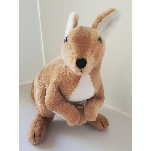 Vintage Dakin KANGAROO Baby JOEY 1975 Cabbie Plush Stuffed Animal 12” Tan Toy - Picture 4 of 13